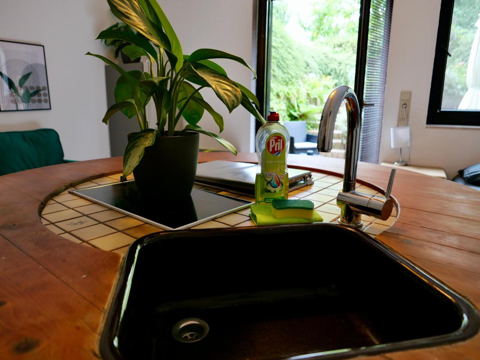 Schoenes Apartment Mit Terrasse Im Steingarten 巴特菲柏 外观 照片